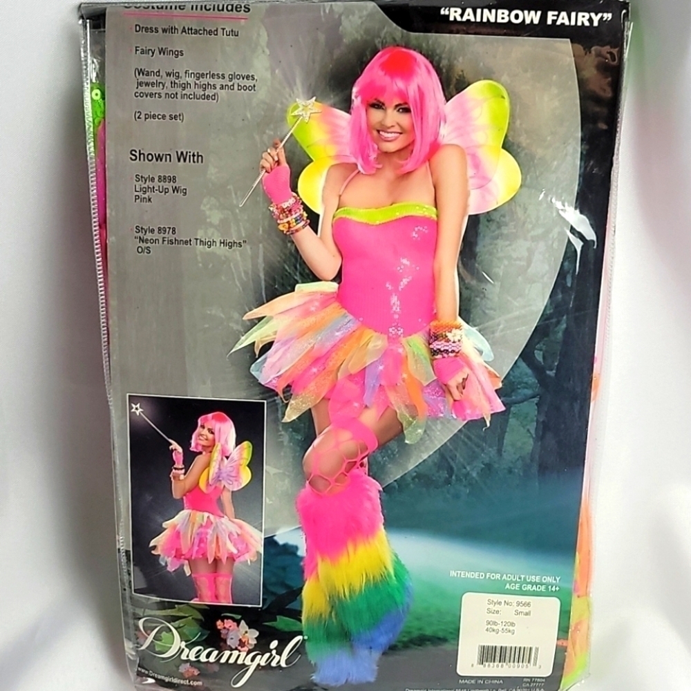 Dreamgirl Rainbow Fairy Halloween Costume S - Picture 2 of 8